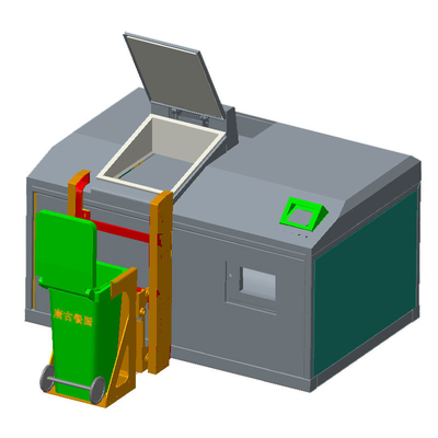 دستگاه بازیافت زباله های مواد غذایی آلی 300 کیلوگرمی Automaitc دستگاه بازیافت خردکن بازیافت