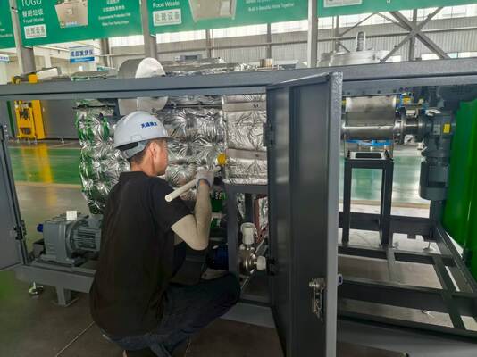 4300 2120 2170mm مواد غذایی کمپوستر TG CC 1000S 1000kg روز تبدیل کننده زباله های بیولوژیکی مواد کود ارگانیک بدون بوی تولید شده