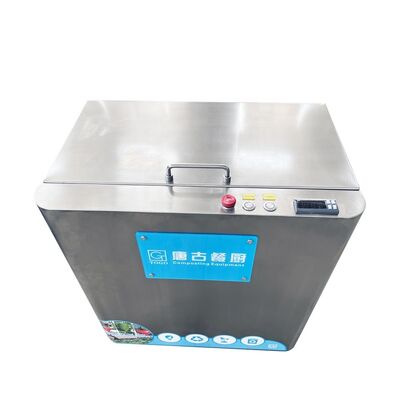 جعبه چوبی کاملا اتوماتیک دستگاه دفع زباله های غذایی الکتریکی چرخ دار هسته 10KGD فیلتر هوا کمپوستر خانگی